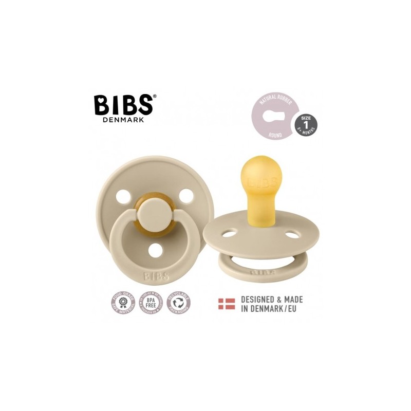 BIBS 1001000245 Smoczek uspokajający VANILIA S 1 PACK
