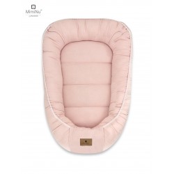 KIECZMERSKI Kokon niemowlęcy MUŚLIN BAWEŁNIANY pudrowy róż bawełna 100%