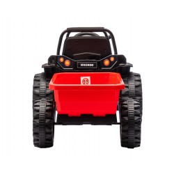 MILLY MALLY 5741  Pojazd na akumulator Traktor z przyczepą Farmer Red