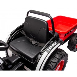 MILLY MALLY 5741  Pojazd na akumulator Traktor z przyczepą Farmer Red
