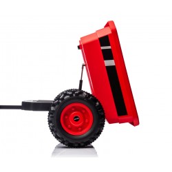 MILLY MALLY 5741  Pojazd na akumulator Traktor z przyczepą Farmer Red