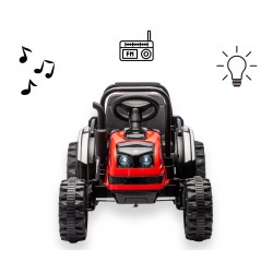 MILLY MALLY 5741  Pojazd na akumulator Traktor z przyczepą Farmer Red