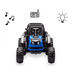 MILLY MALLY 5742 Pojazd na akumulator Traktor z przyczepą Farmer Blue