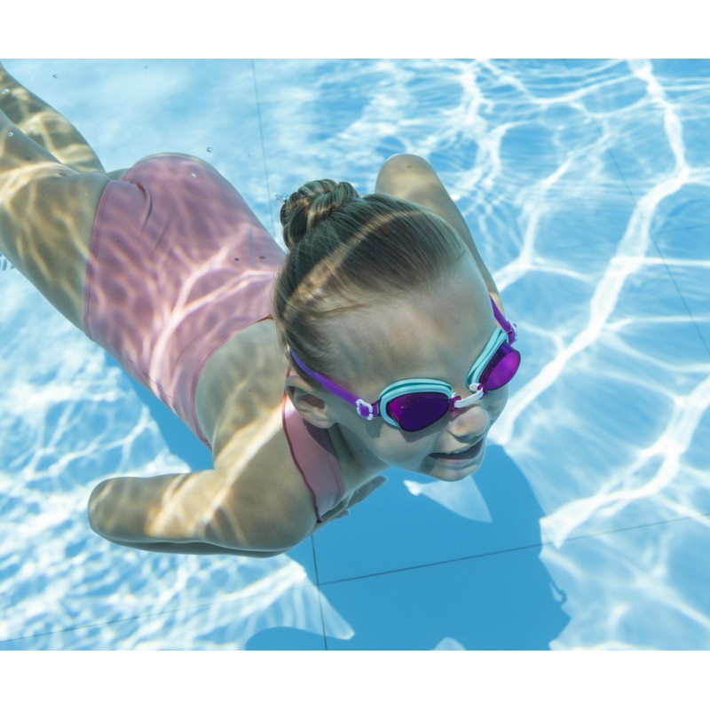 BESTWAY 21002 Aqua Burst Essential Okulary do pływania Fioletowe
