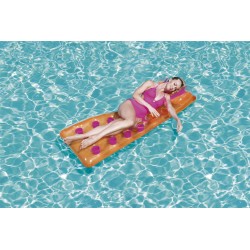 BESTWAY 43015 Dmuchany materac plażowy 188x71 pomarańczowy