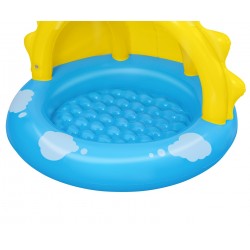 BESTWAY 52637 Basenik dmuchany z daszkiem i pompowanym dnem Słoneczko 1,01x97x71