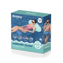 BESTWAY 43555 Fotel-leżak siatkowy do pływania Niebieski 1,45x87