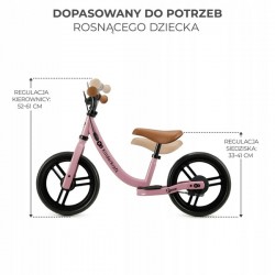 KINDERKRAFT Rowerek biegowy SPACE DARK PINK