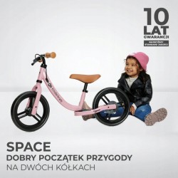 KINDERKRAFT Rowerek biegowy SPACE DARK PINK