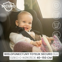 FOTELIK SECURO I-SIZE DIRTY PINK (40-150)
