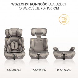 FOTELIK FALCON I-SIZE GREY (76-150)