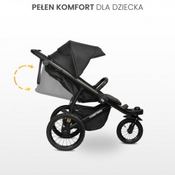 WÓZEK SPACEROWY LIMA DELUXE BLACK