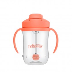 TC91103 KUBEK PIERWSZA SŁOMKA 270 ML KORALOWY 6+