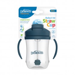 TC91105 KUBEK PIERWSZA SŁOMKA 270 ML GRANATOWY 6+