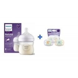 SCY900/01+SCF075/07 BUTELKA RESPONSYWNA NATURAL 125ML + SMOCZEK