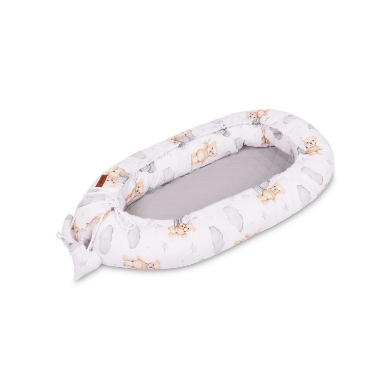 KOKON MUŚLIN TEDDY SZARY 80x45 KOKON MUŚLIN TEDDY SZARY 80x45