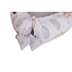 KOKON MUŚLIN TEDDY SZARY 80x45