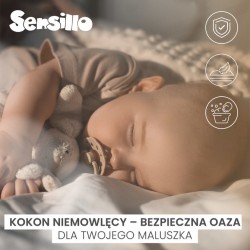 KOKON MUŚLIN DMUCHAWCE BEŻOWE 80x45