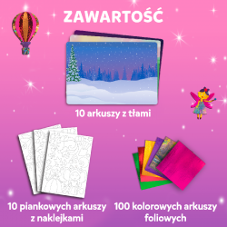 TREFL 62602 Skillmatics Foil Fun Zestaw kreatywny Jednorożce i Księżniczki