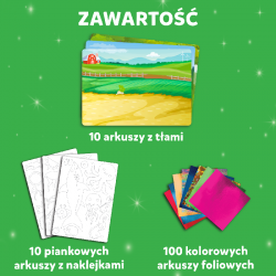 TREFL 62604 Skillmatics Foil Fun Zestaw kreatywny Świat Zwierząt