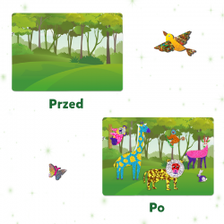TREFL 62604 Skillmatics Foil Fun Zestaw kreatywny Świat Zwierząt