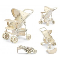 MILLY MALLY 6244 Wózek dla lalek Kate Nature