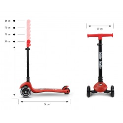 MILLY MALLY 6252 Scooter Sparky red