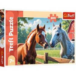 TREFL 13328 Puzzle 200 Konie na polanie
