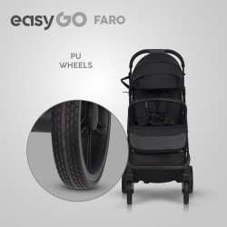 EASY GO Wózek dziecięcy FARO EBONY BLACK