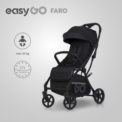 EASY GO Wózek dziecięcy FARO EBONY BLACK