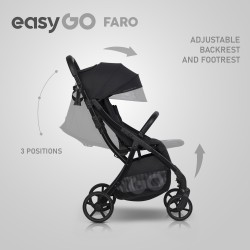 EASY GO Wózek dziecięcy FARO EBONY BLACK