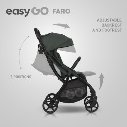 EASY GO Wózek dziecięcy FARO SAGE GREEN