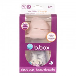 B.BOX BB200211 Bidon ze słomką 240 ml różowy blush