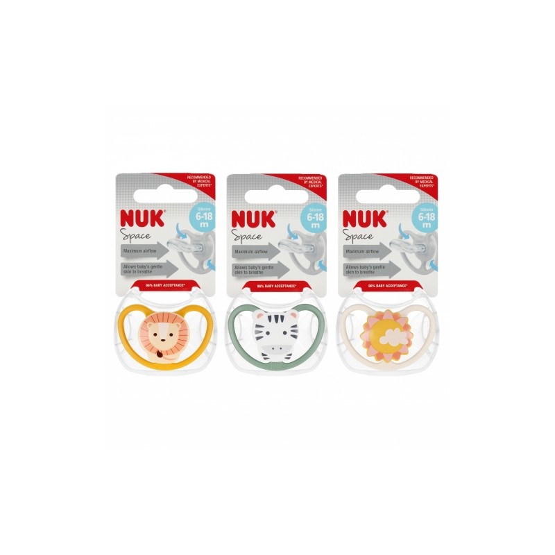 NUK 736322 Smoczek uspokajający 6-18 m SPACE