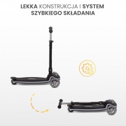 HULAJNOGA 3-KOŁOWA CARBON PINK