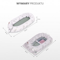 KOKON MUŚLIN DMUCHAWCE BEŻOWE 80x45