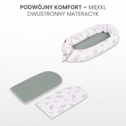 KOKON MUŚLIN GAŁĄZKA ZIELONY 80x45