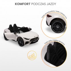 POJAZD NA AKUMULATOR MERCEDES SL63 WHITE