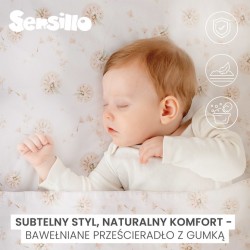 PRZEŚCIERADŁO DRUKOWANE GAŁĄZKA ZIELONA 60X120CM