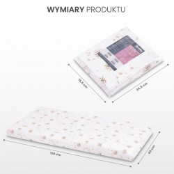 PRZEŚCIERADŁO DRUKOWANE TEDDY SZARY 60X120CM