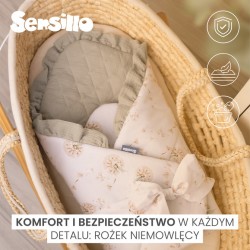 ROŻEK MUŚLINOWY GAŁĄZKA ZIELONY 75x75