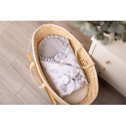 ROŻEK MUŚLINOWY TEDDY SZARY 75x75