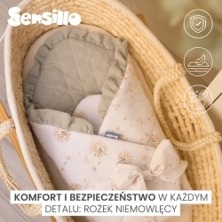 ROŻEK MUŚLINOWY TEDDY SZARY 75x75