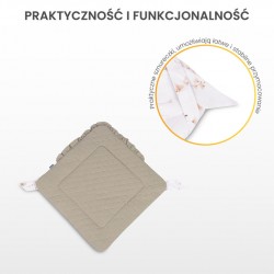 ROŻEK MUŚLINOWY TEDDY SZARY 75x75