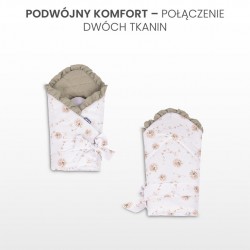 ROŻEK MUŚLINOWY TEDDY SZARY 75x75