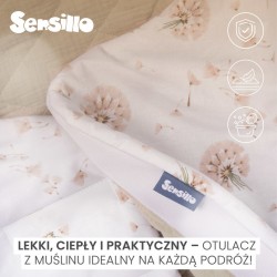 OTULACZ DO FOTELIKA MUŚLIN TEDDY SZARY
