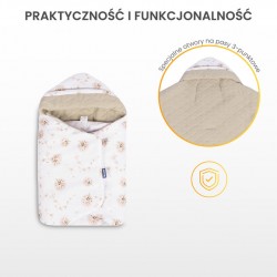 OTULACZ DO FOTELIKA MUŚLIN GAŁĄZKA ZIELONY