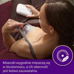 AVENT SCF532/11 Elektryczny podwójny laktator samonośny