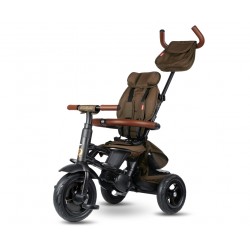 MILLY MALLY 6299 Qplay Rowerek Trójkołowy Rito Deluxe Rubber Brown