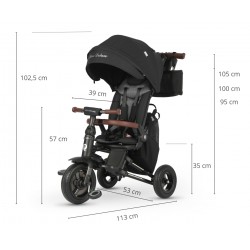 MILLY MALLY 6308 Qplay Rowerek Trójkołowy Nova Deluxe Black